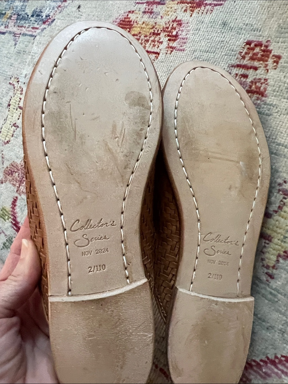 Sabah Woven Slip-On Mules in Cognac - Picture 4 of 5